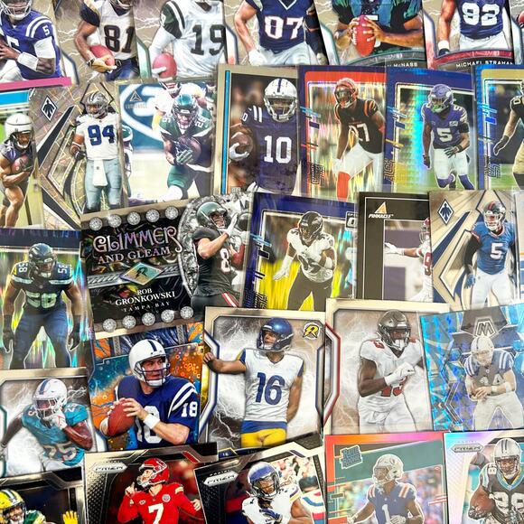 Mixed TOPPS and PANINI Chrome Holo NFL Football Players Sports Cards Lot 100+ - Picture 6 of 12